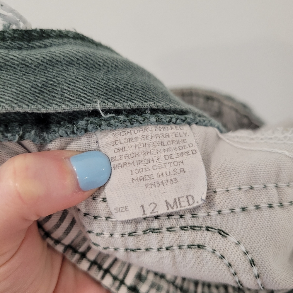 Vintage Lee Women’s Green Straight Leg Jeans‎ Stretch Waist Size 12 - Picture 5 of 5